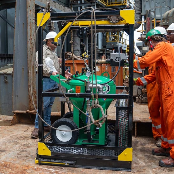 DB500 Offshore on Oil Rig