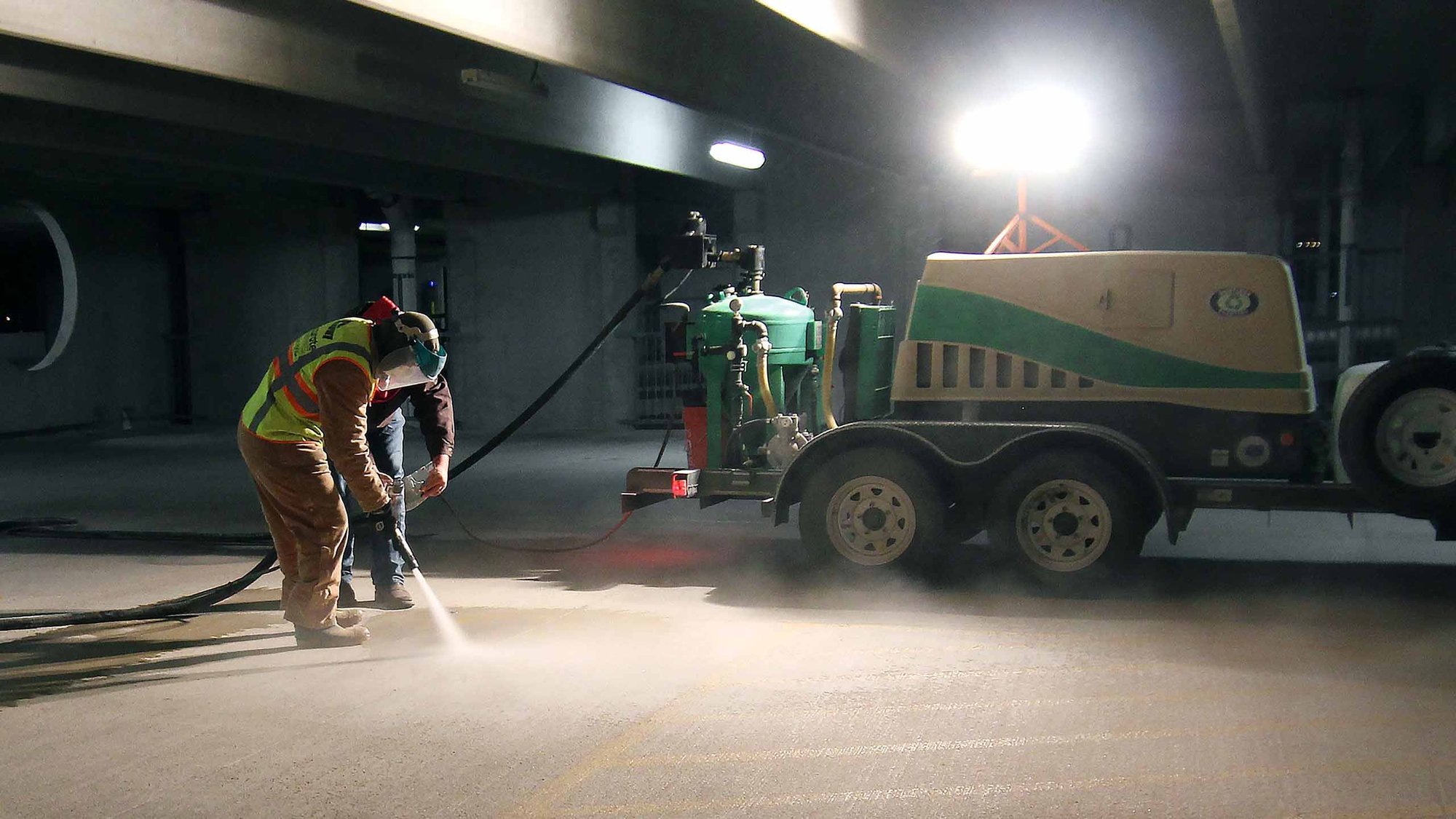 Featured Image Line Stripe Removal Parking Garage