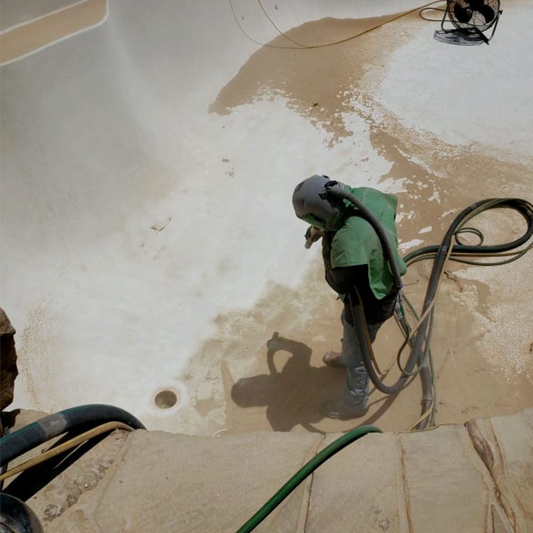 Pool Plaster removal